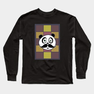 Mustache Panda 3 Long Sleeve T-Shirt